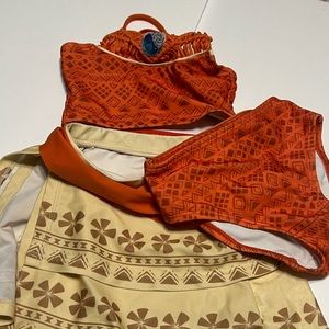 Disney Moana 3 piece bathing suit